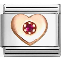 The Jewel Hut Enjoy 22% Off Nomination Classic Rose Gold Red Heart Charm 43030541
