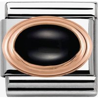 The Jewel Hut Get 49% Discount on Nomination Classic Rose Gold Black Agate Charm