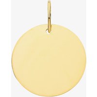 Gold Classic 9ct Yellow Gold Medium Round Disc Loose Pendant PN1198