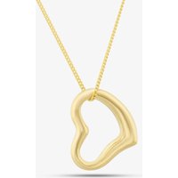 9ct Yellow Gold Open Heart Necklace 1.61.4243