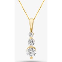 9ct Gold Cubic Zirconia Trilogy Pendant 1.62.4114