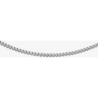 9ct White Gold 16-18 Inch Diamond Cut Curb Necklace 5.13.0620