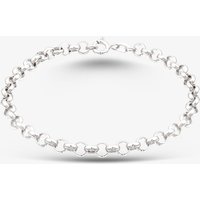 Gold Classic 9c White Gold Round Belcher Bracelet 5.24.3551