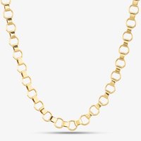 9ct Yellow Gold Circle Link Necklace GN331
