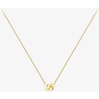 9ct Yellow Gold Double Circle Link Necklace 111125147265