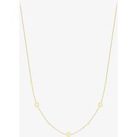 Gold Classic 9ct Yellow Gold Multi Circle Flower Necklace 111125147616