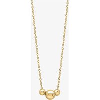 9ct Yellow Gold Trio Ball Necklace GN396