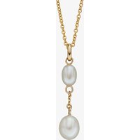9ct Yellow Gold Freshwater Pearl Double Tier Loose Pendant GP2282W