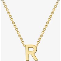 Gold Classic 9ct Yellow Gold Mini Initial R Necklace 1.19.0167