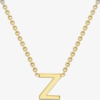 Gold Classic 9ct Yellow Gold Mini Initial Z Necklace 1.19.0175