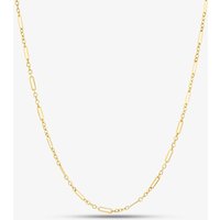 9ct Yellow Gold 18 Inch Fine Oval Link Chain Necklace GN366