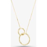 9ct Gold Interlocking Rings Necklace CN132-17