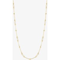 9ct Yellow Gold Freshwater Pearl and Ball Necklace GN367W