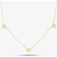 9ct Yellow Gold Mother Of Pearl Heart Necklace 1.19.1640