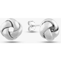 9ct White Gold Knot Stud Earrings 5.55.6199