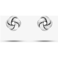 9ct White Gold Knot Stud Earrings 5.55.6199