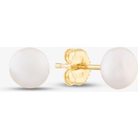 9ct 5.5 x 6mm Drilled Freshwater Pearl Stud Earrings EOZ106SD