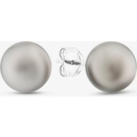 18ct White Gold Grey Pearl Stud Earrings EOX150TA
