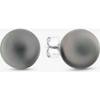 18ct White Gold Dark Grey Pearl Stud Earrings EOX150TA DRK GRY