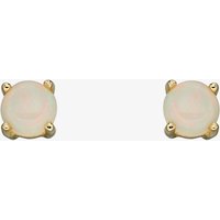 9ct Yellow Gold Opal October Birthstone Stud Earrings GE2335
