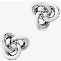 9ct White Gold 8mm Knot Stud Earrings 5.55.0893