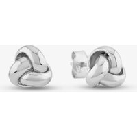 9ct White Gold Tiny Triple Knot Earrings 5.55.6239