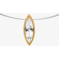 Bastian Two Colour Marquise Clear Crystal Pendant Only 12622