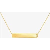 LUXE Silver Gold Plated Rectangular Bar Necklace 8.19.2115