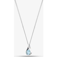 Silver Blue Topaz Necklace GK-P146T
