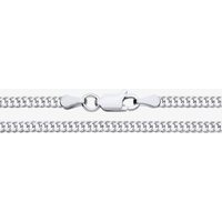 Fashionista Silver Sterling Silver 20 Inch Double Curb Chain S1118-20