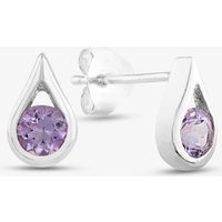 Amethyst Set Silver Earrings GK-E205M