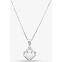 Sterling Silver Freshwater Pearl and Cubic Zirconia Pendant PNW70246FW