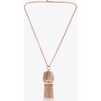 Lola Rose Ladies Bassa Rose Gold Plated Agate Tassel Necklace 1M0181 219000