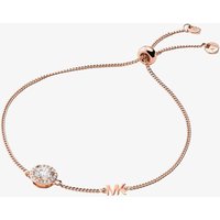 Michael Kors Rose Gold Plated Round Crystal Toggle Bracelet MKC1206AN791