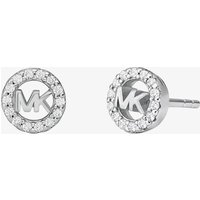 Michael Kors Silver Round Crystal Halo Stud Earrings MKC1727CZ040