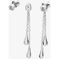 Lucy Quartermaine Sterling Silver Removable Double Drop White Topaz Earrings DER29