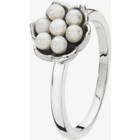 Lucy Quartermaine Silver Royal Pearl Flower Ring RR3 N