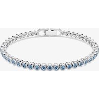Swarovski Imber Rhodium Plated Blue Crystal Tennis Bracelet 5734239