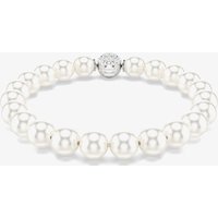 Swarovski Matrix Rhodium Plated White Crystal Pearl Bracelet 5747747