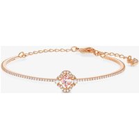 Swarovski Sparkling Dance Rose Gold Tone Pink and White Crystal Bangle 5516476 M