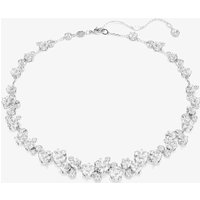 Swarovski Constella Rhodium Plated White Crystal Necklace 5722472