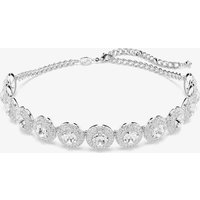 Swarovski Una Rhodium Plated White Crystal Choker Necklace 5733194