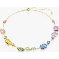 Swarovski Gema Gold Tone Plated Multicoloured Crystal Necklace 5741584