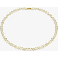 Swarovski Una Angelic Gold Tone Plated White Crystal Necklace 5751560