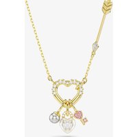 Swarovski Idyllia Gold Tone Plated Mixed Crystal Heart Necklace 5737290