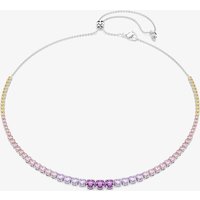 Swarovski Matrix Rhodium Plated Multicolour Crystal Necklace 5751196