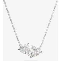 Swarovski Attract Soul White Crystal Two Heart Necklace 5517117