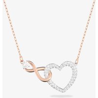 Swarovski Infinity Heart Two Colour White Crystal Necklace 5518865
