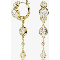 Swarovski Imber Gold Tone Plated Round Cut Crystal Dropper Earrings 5680097