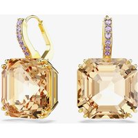 Swarovski Millenia Gold Tone Plated Caramel Crystal Drop Earrings 5725744